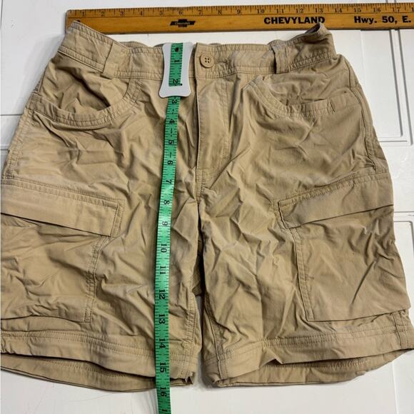 REI Women’s Nylon Tan Khaki Convertible Shorts, No Bottoms, Size 6 - Picture 4 of 5